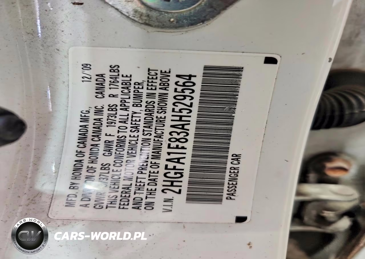 2010 Honda Civic Ex VIN:2HGFA1F83AH529564 - 12
