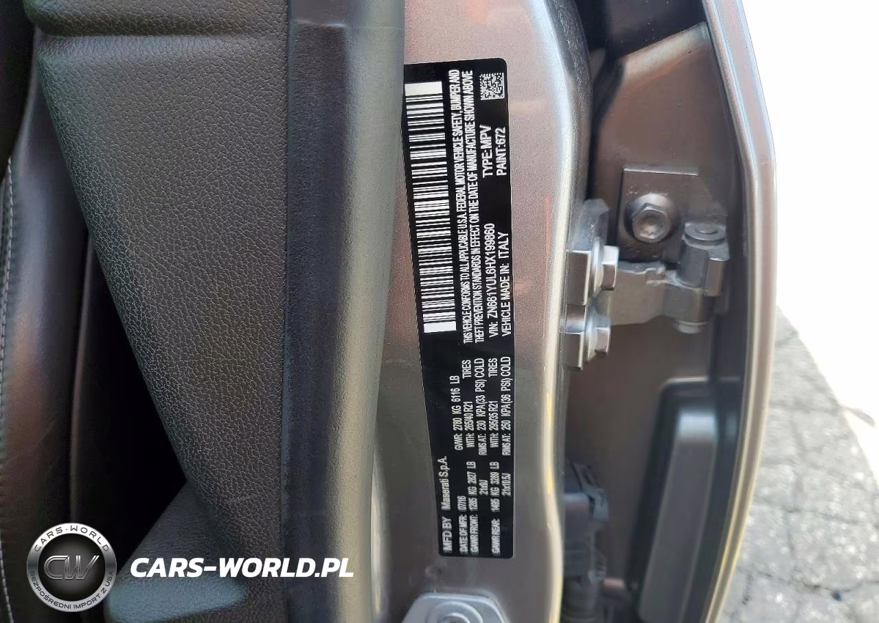 2017 Maserati Levante S VIN:ZN661YUL6HX199860 - 13