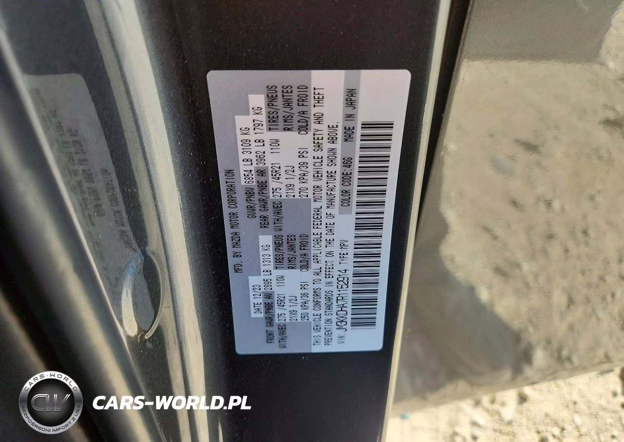 2024 Mazda Cx-90 Premium VIN:JM3KKDHA7R1152914 - 13