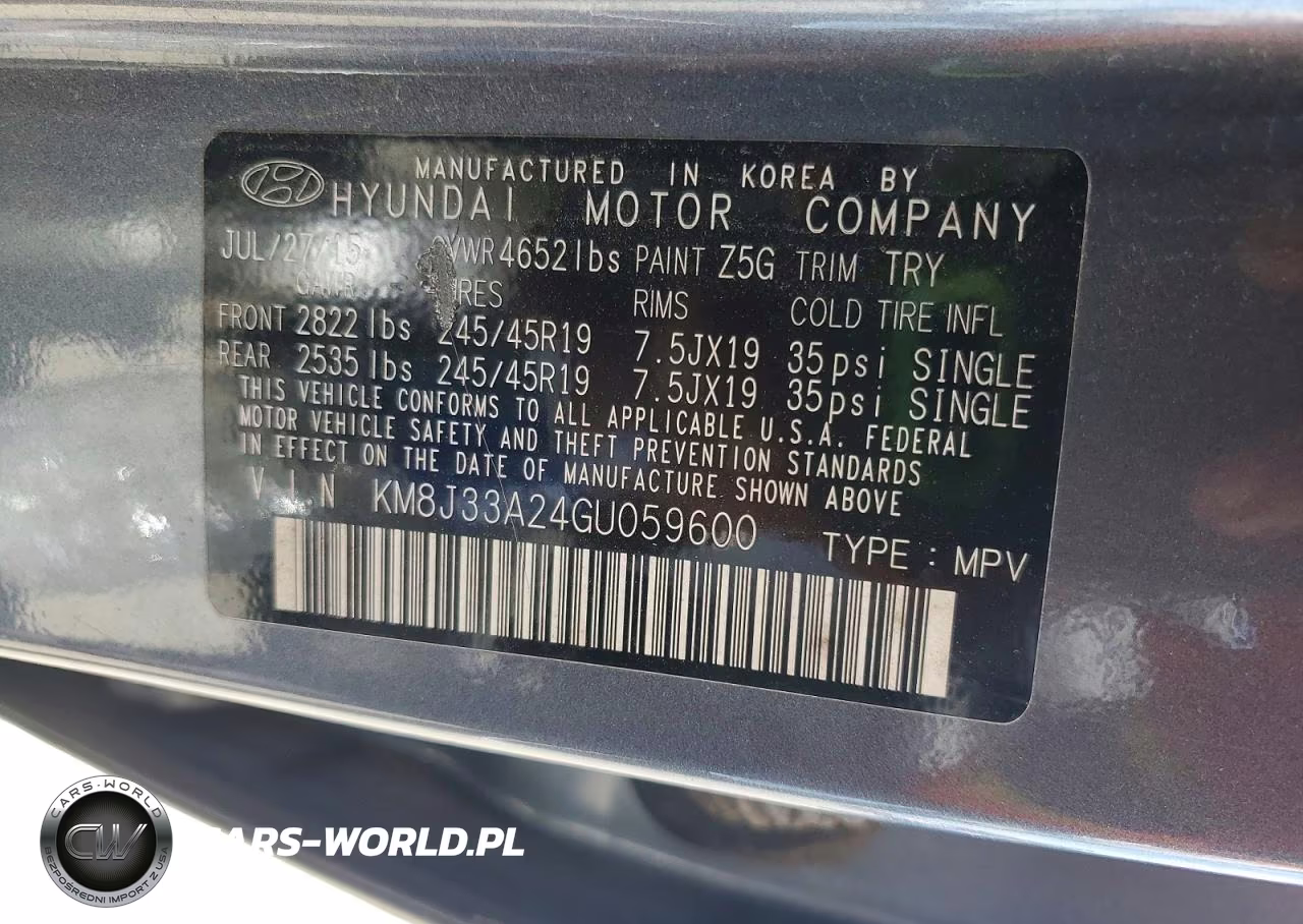 2016 Hyundai Tucson Limited VIN:KM8J33A24GU059600 - 13