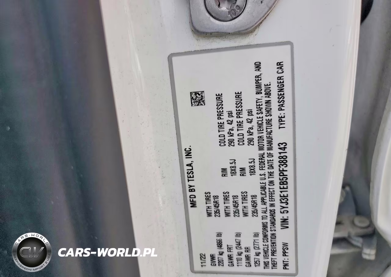 2023 Tesla Model 3 VIN:5YJ3E1EB5PF388143 - 13