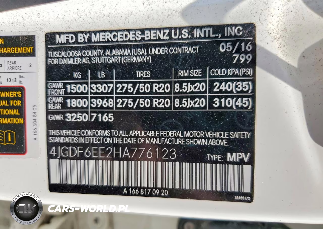 2017 Mercedes-Benz Gls 450 4Matic VIN:4JGDF6EE2HA776123 - 13