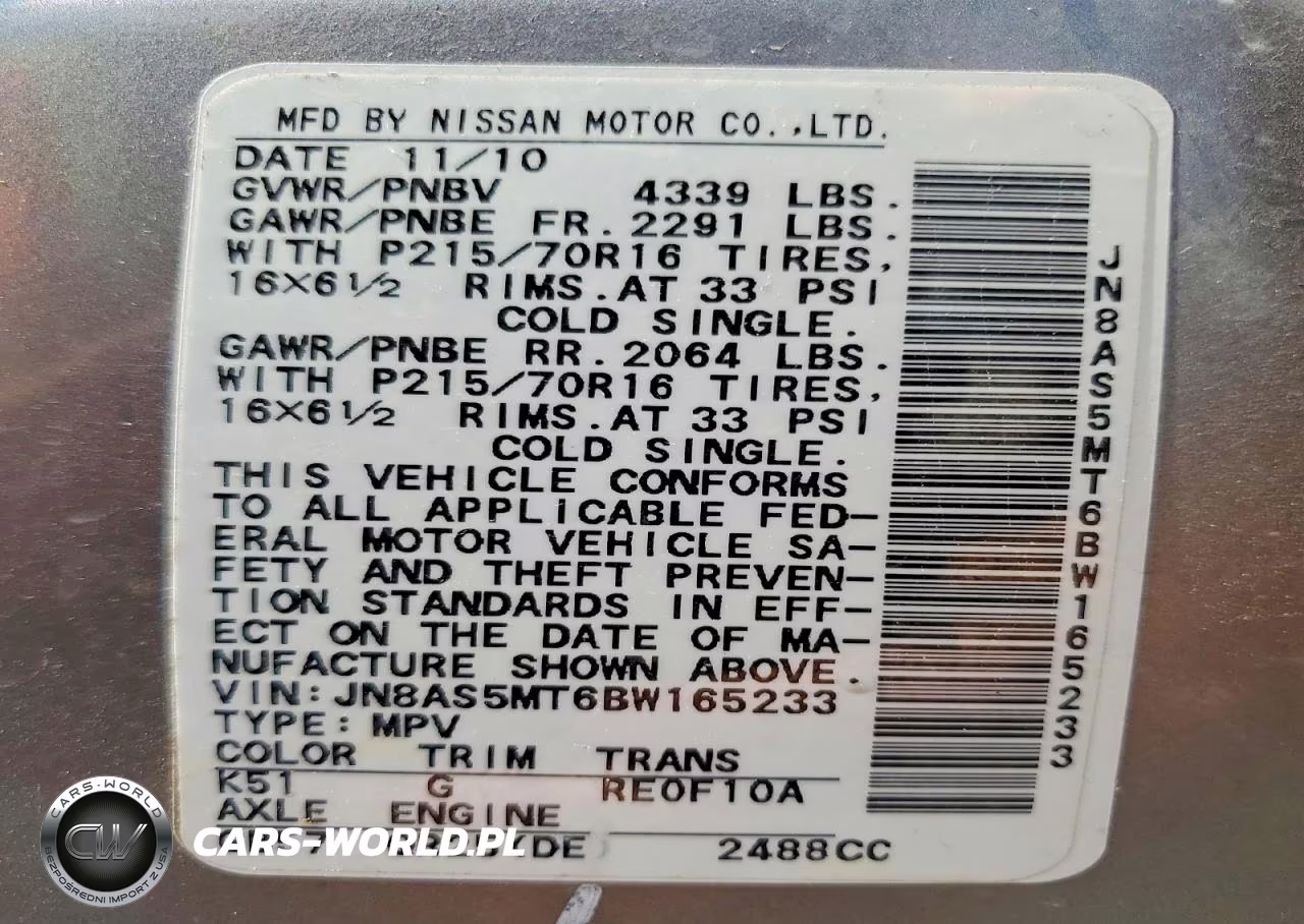 2011 Nissan Rogue S VIN:JN8AS5MT6BW165233 - 13