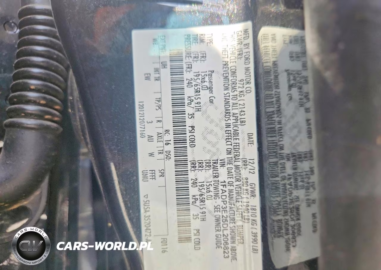 2013 FORD FOCUS S VIN:1FADP3E25DL206823 - 12