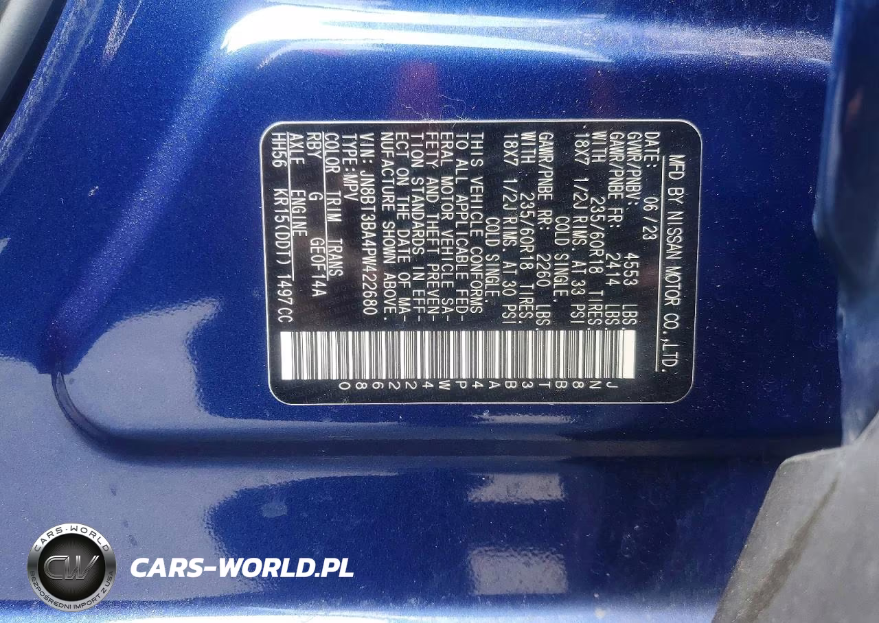 2023 Nissan Rogue Sv VIN:JN8BT3BA4PW422680 - 13