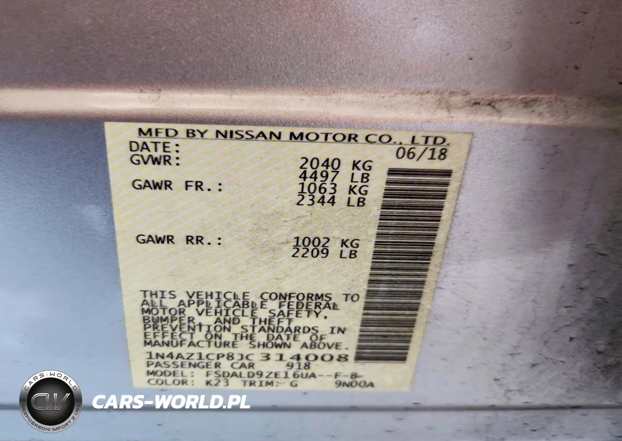 2018 Nissan Leaf Sv VIN:1N4AZ1CP8JC314008 - 12