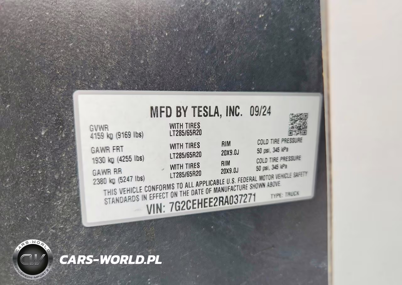 2024 Tesla Cybertruck VIN:7G2CEHEE2RA037271 - 13