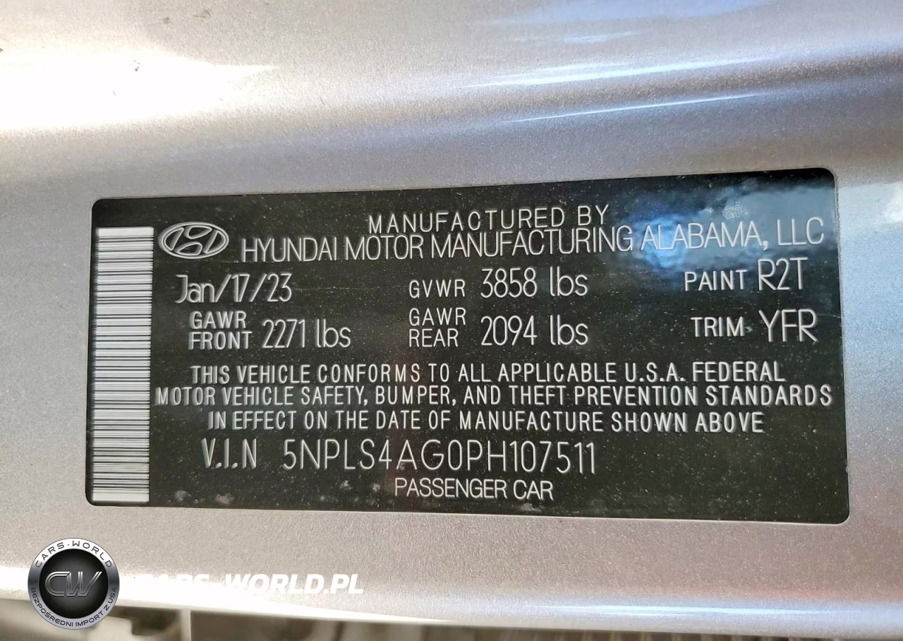 2023 Hyundai Elantra Sel VIN:5NPLS4AG0PH107511 - 12