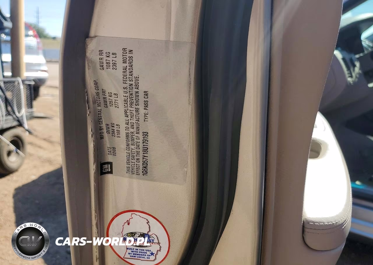 2008 Cadillac Dts VIN:1G6KD57Y18U179193 - 12