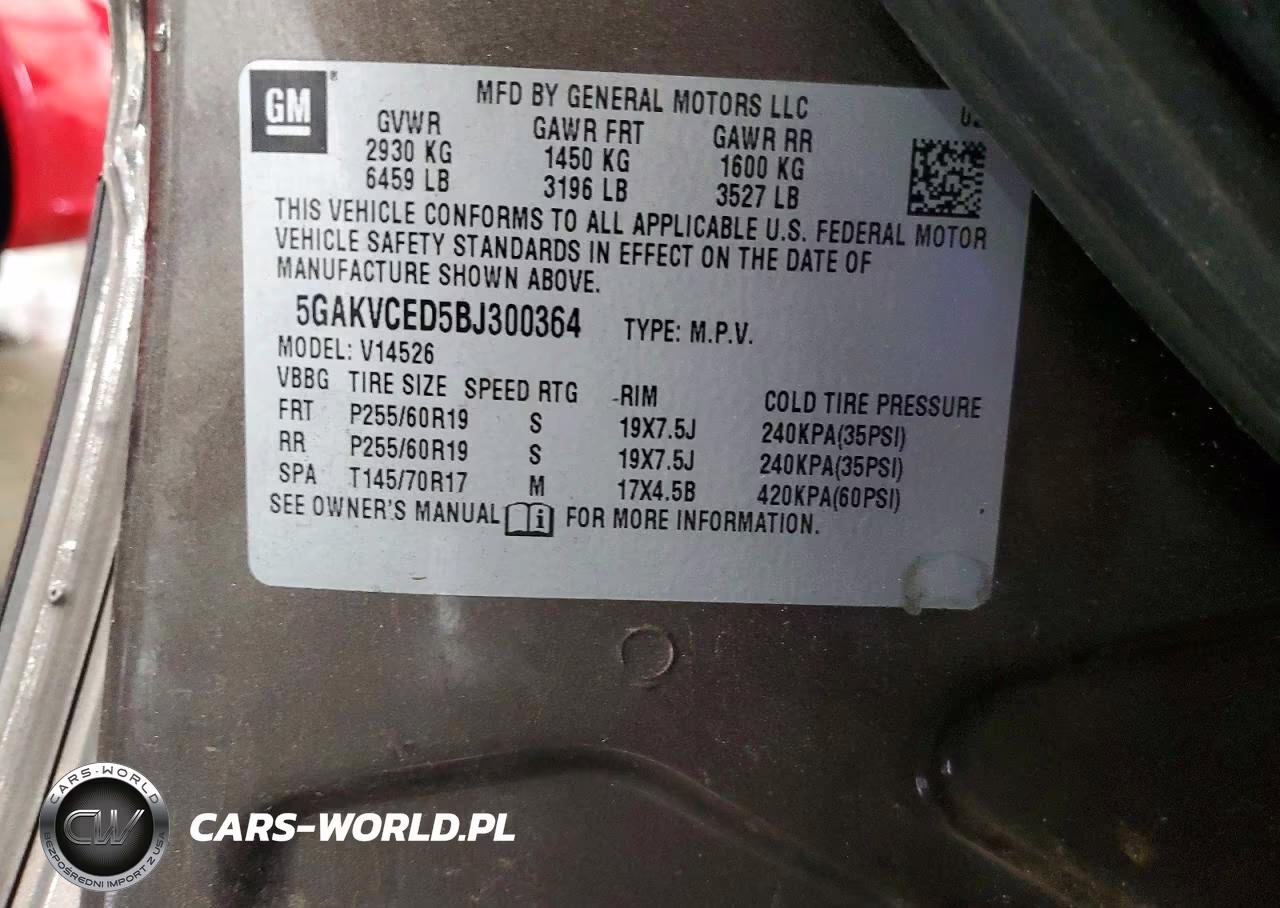 2011 Buick Enclave VIN:5GAKVCED5BJ300364 - 14