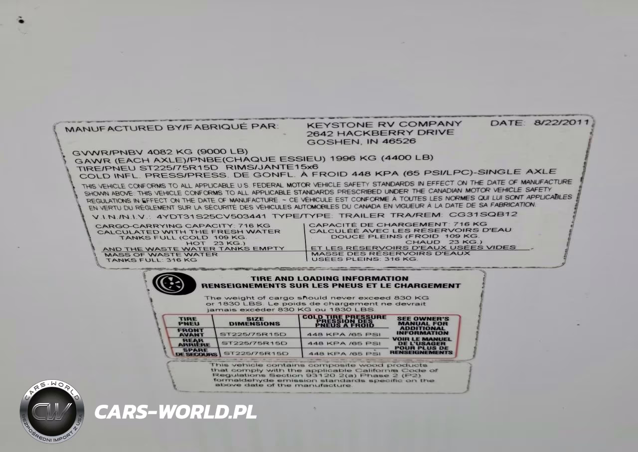 2012 Keystone Rv Cougar High Country Travel VIN:4YDT31S25CV503441 - 10