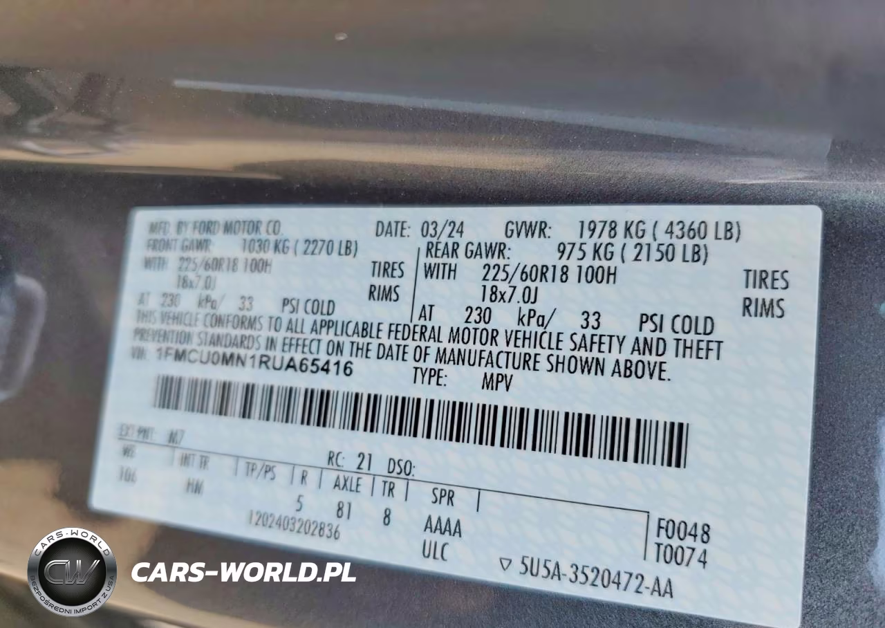 2024 Ford Escape St Line VIN:1FMCU0MN1RUA65416 - 13