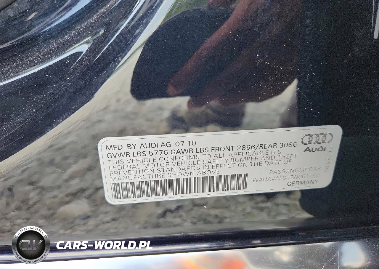 2011 Audi A8 Quattro VIN:WAUAVAFD1BN001750 - 12
