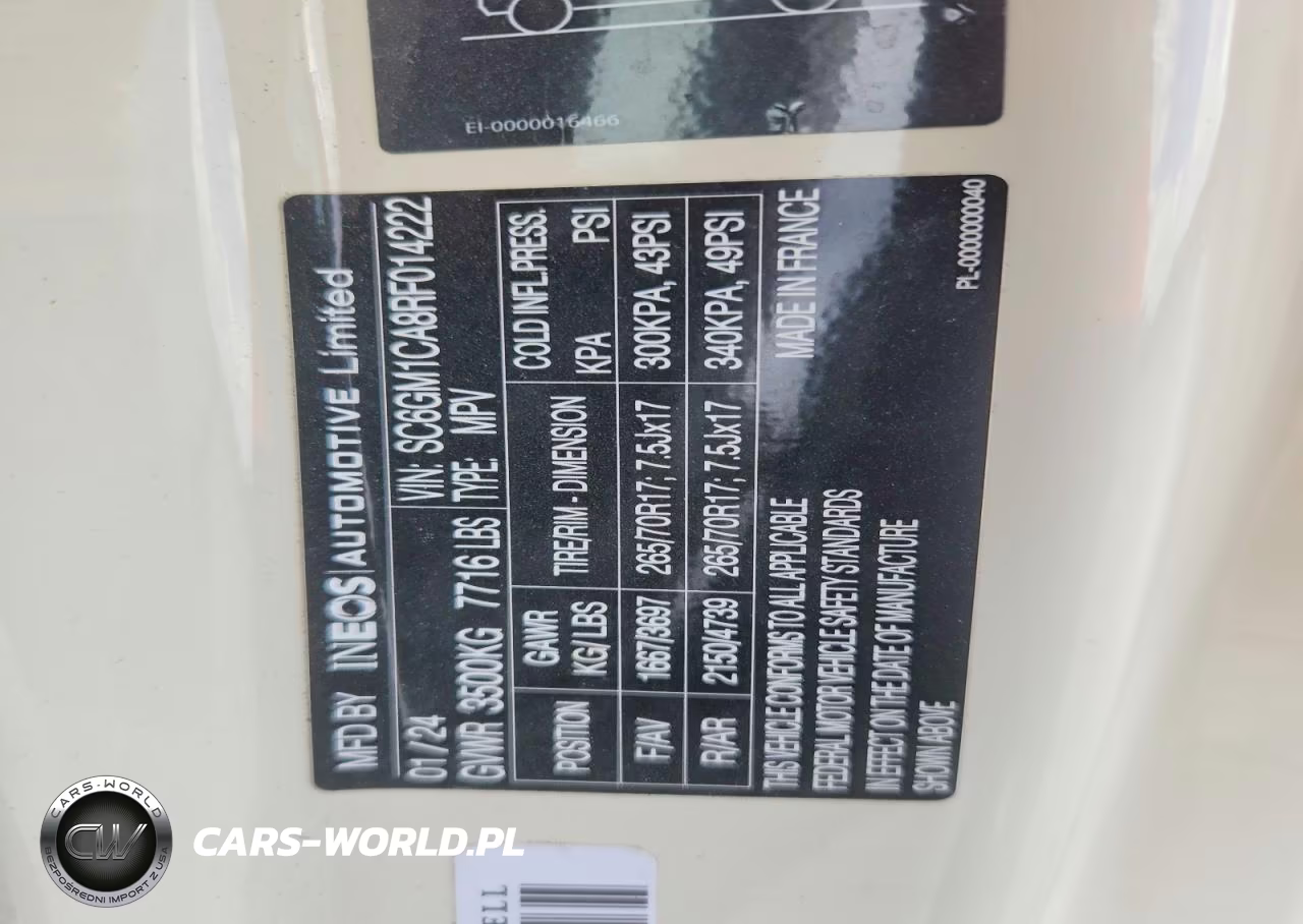 2024 Ineos Automotive Limited Grenadier VIN:SC6GM1CA8RF014222 - 13