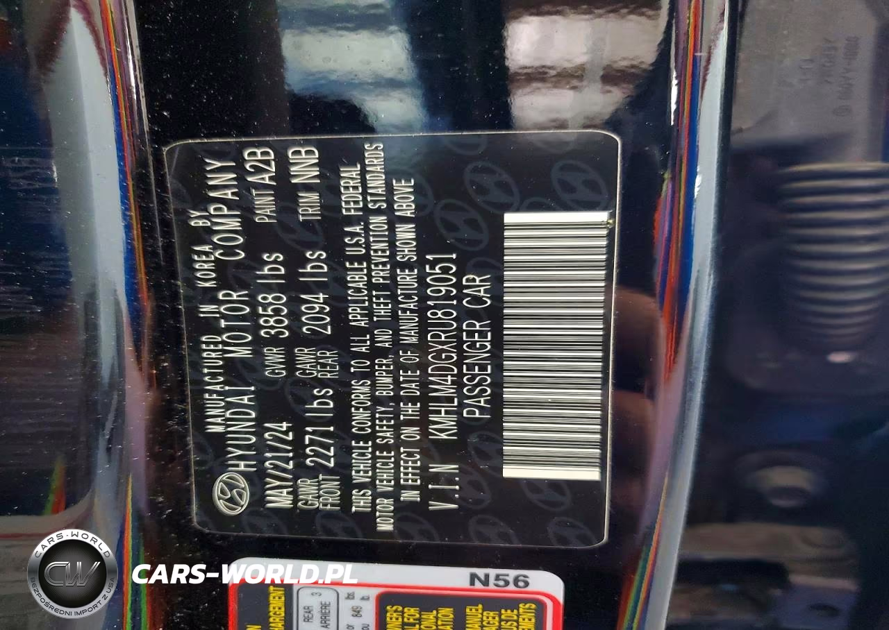 2024 Hyundai Elantra Sel VIN:KMHLM4DGXRU819051 - 12