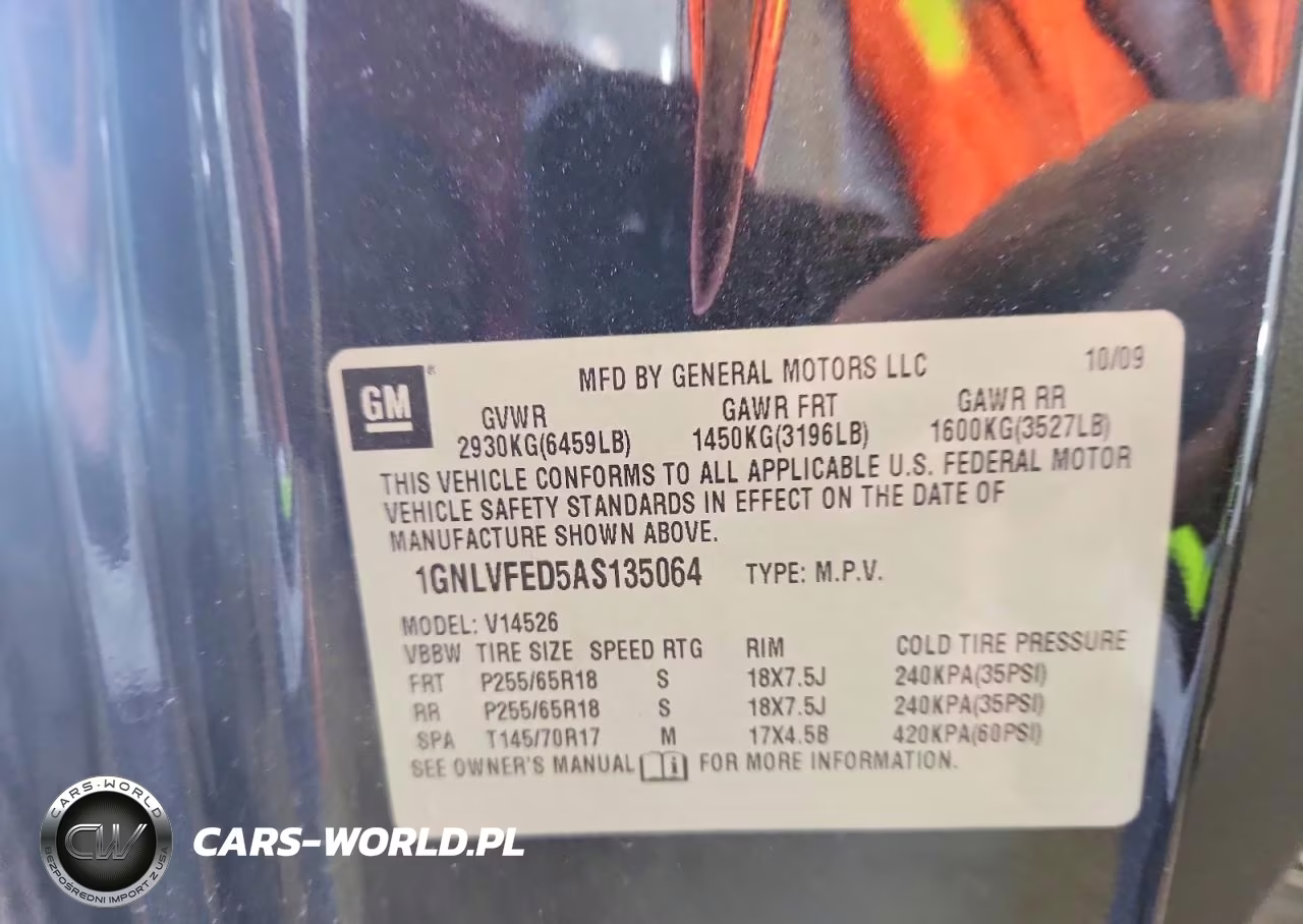 2010 Chevrolet Traverse Lt VIN:1GNLVFED5AS135064 - 14
