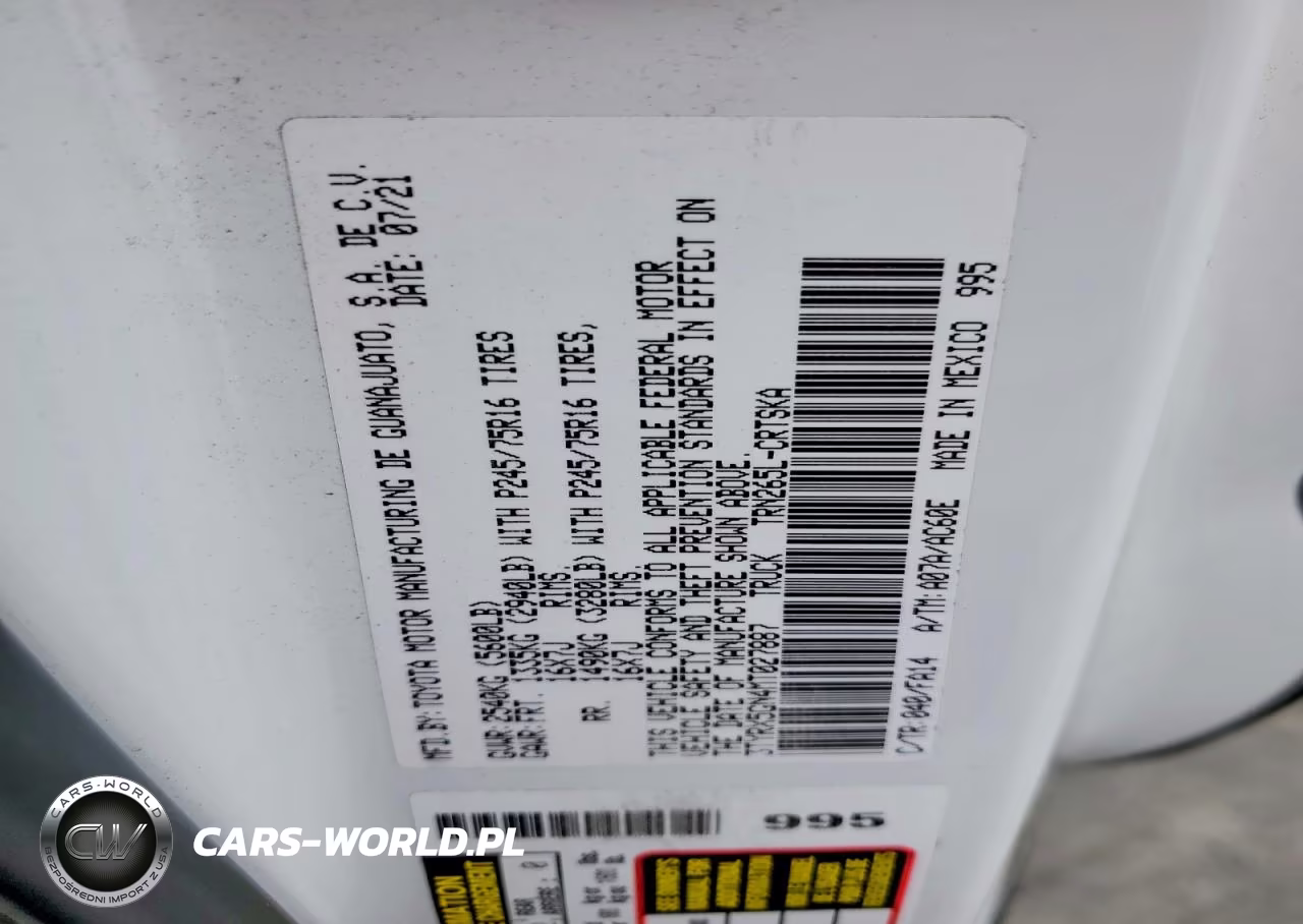 2021 Toyota Tacoma Sr VIN:3TYRX5GN4MT027887 - 12