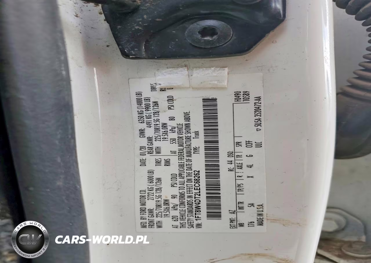 2020 Ford F450 Super Duty VIN:1FT8W4DT2LEC68262 - 12