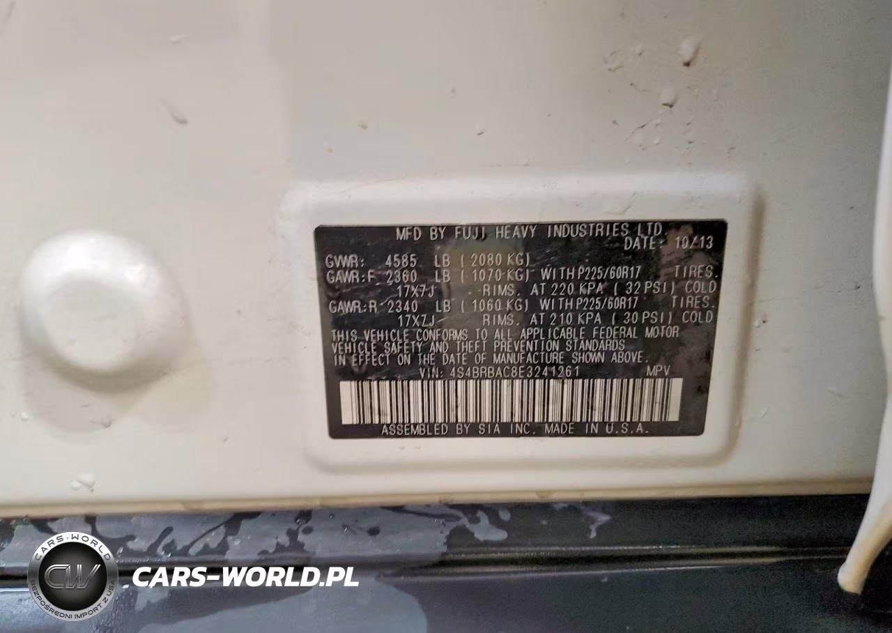 2014 Subaru Outback 2.5I VIN:4S4BRBAC8E3241261 - 13