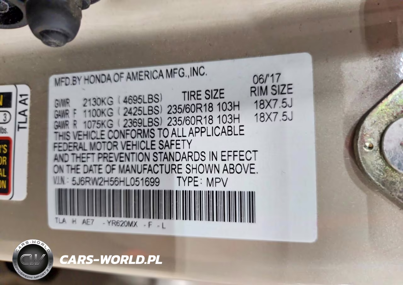 2017 Honda Cr-V Ex VIN:5J6RW2H56HL051699 - 13