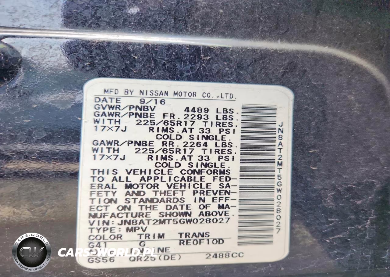 2016 Nissan Rogue S VIN:JN8AT2MT5GW028027 - 13