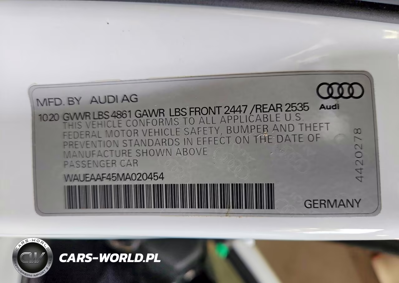 2021 Audi A4 Premium Plus 45 VIN:WAUEAAF45MA020454 - 13
