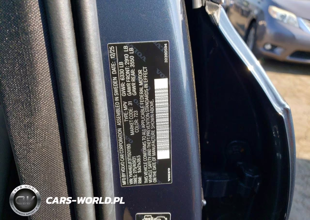 2026 Volvo Xc90 Ultra VIN:YV4H60JF3T1501190 - 12