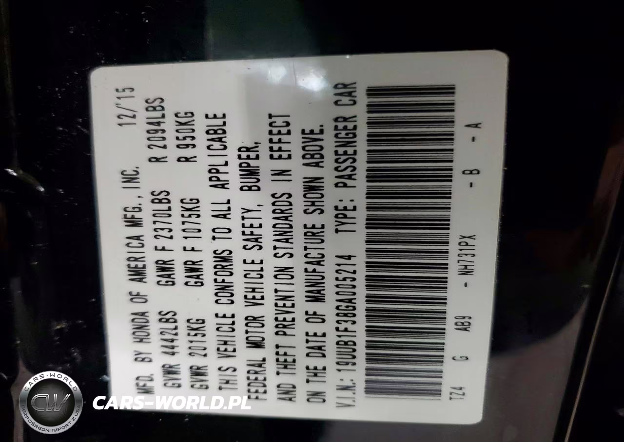 2016 Acura Tlx VIN:19UUB1F38GA005214 - 12