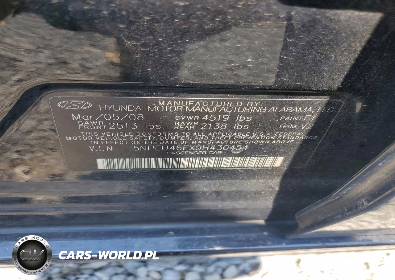 2009 Hyundai Sonata Limited V6 VIN:5NPEU46FX9H430454 - 12