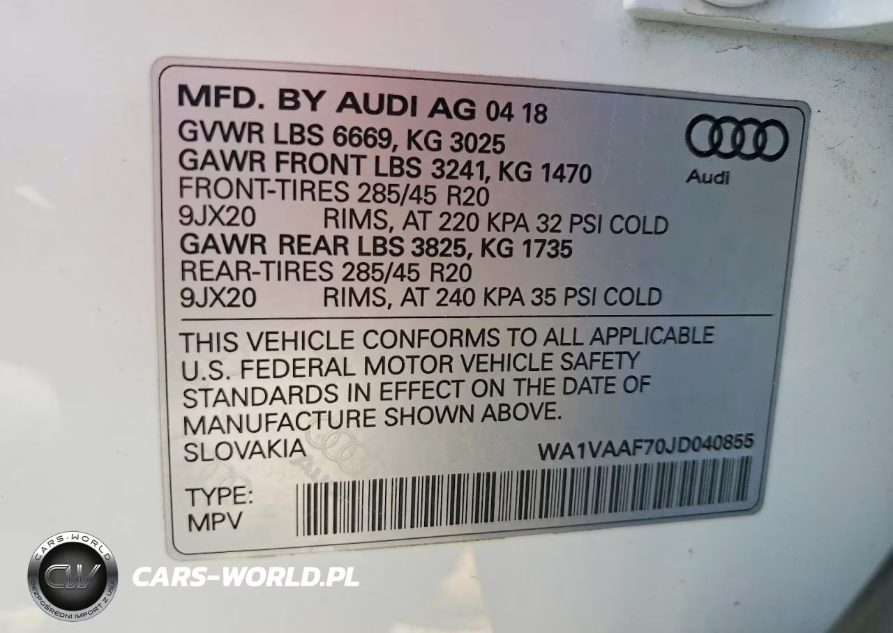 2018 Audi Q7 Prestige VIN:WA1VAAF70JD040855 - 13