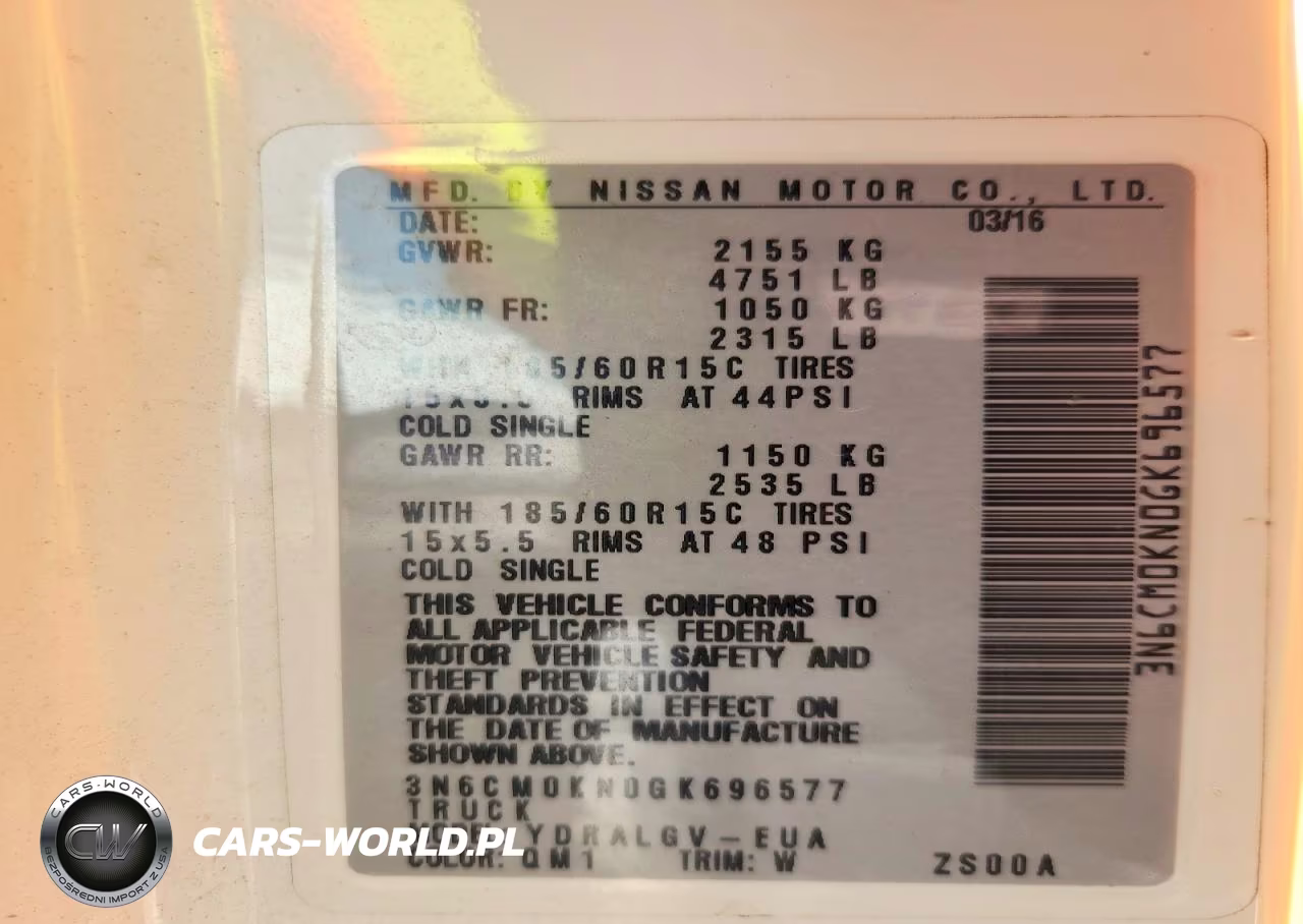 2016 Nissan Nv200 Delivery Van VIN:3N6CM0KN0GK696577 - 13