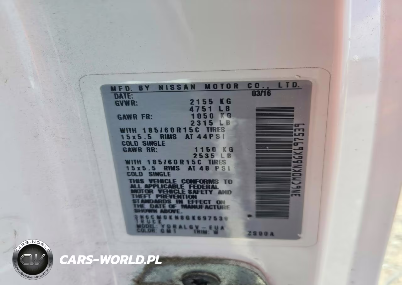 2016 Nissan Nv200 Delivery Van VIN:3N6CM0KN8GK697539 - 13