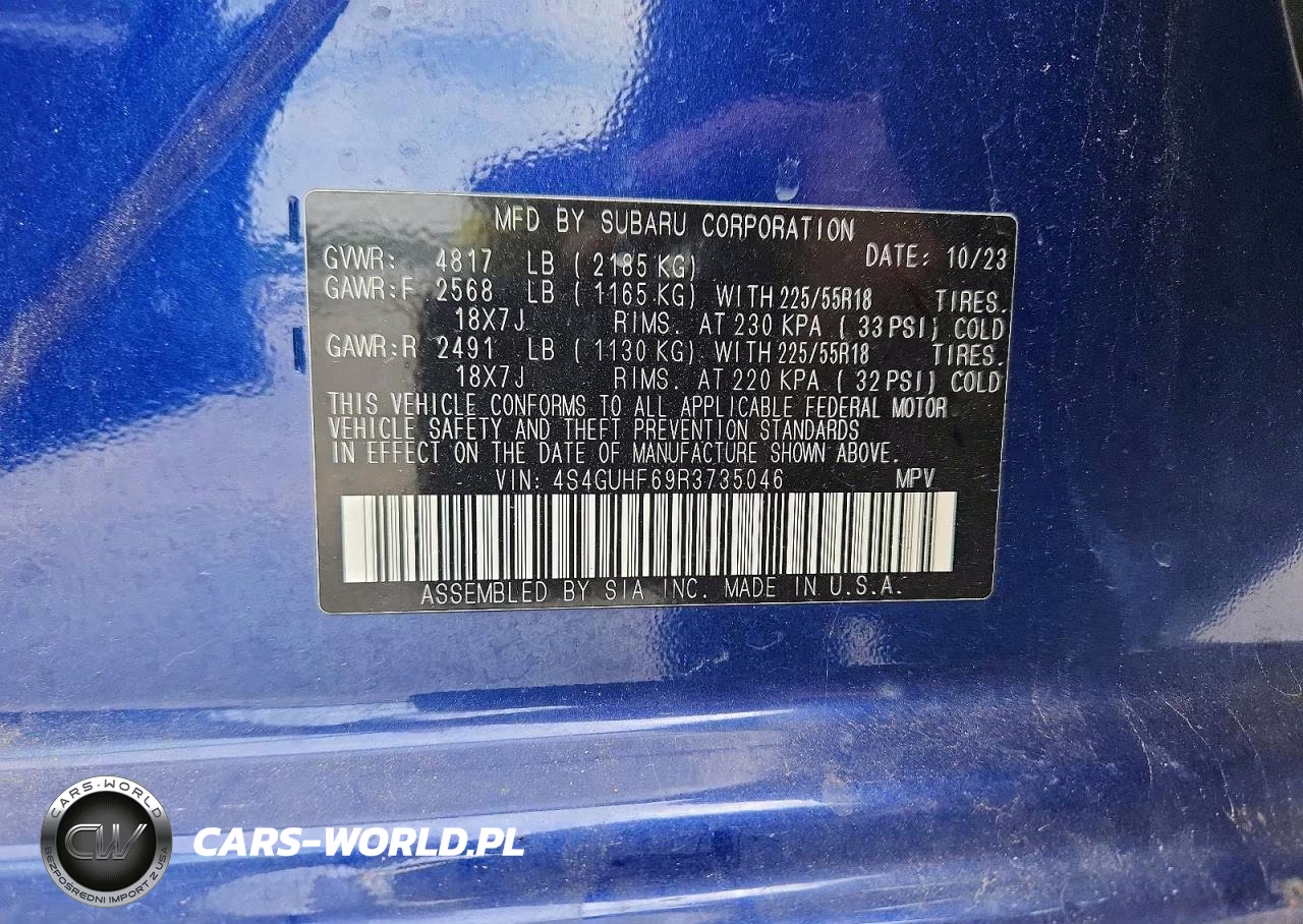 2024 Subaru Crosstrek Sport VIN:4S4GUHF69R3735046 - 13