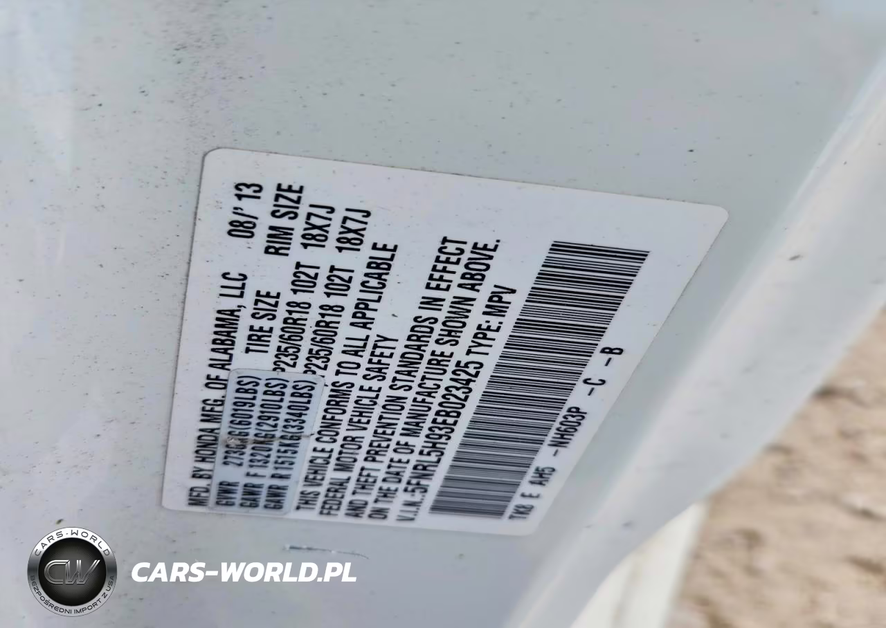 2014 Honda Odyssey Touring VIN:5FNRL5H93EB023425 - 14