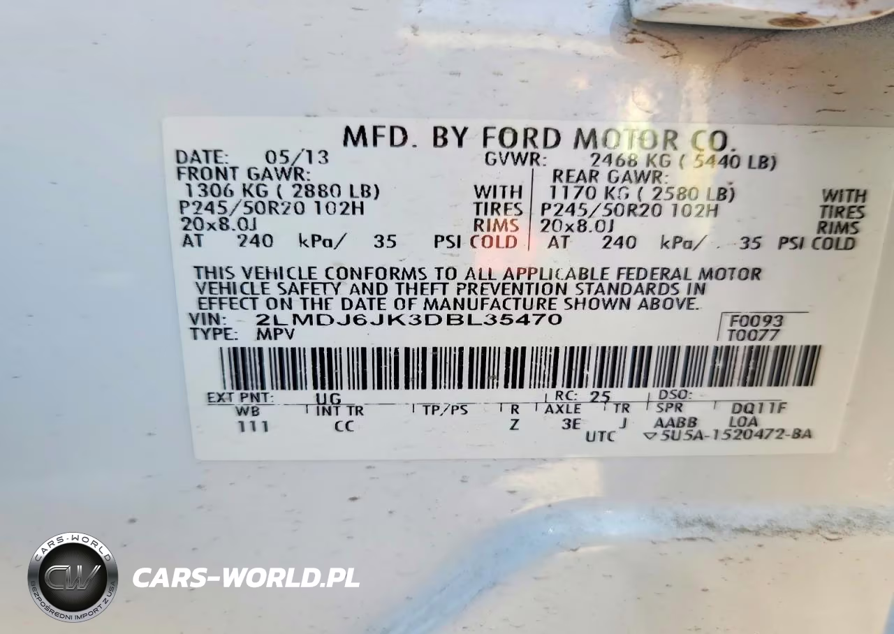 2013 Lincoln Mkx VIN:2LMDJ6JK3DBL35470 - 12
