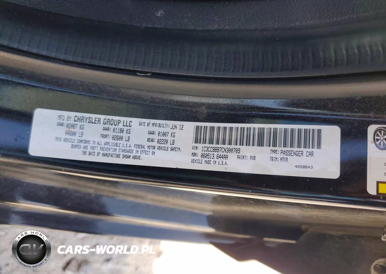 2012 Chrysler 200 Touring VIN:1C3CCBBB7CN300709 - 13