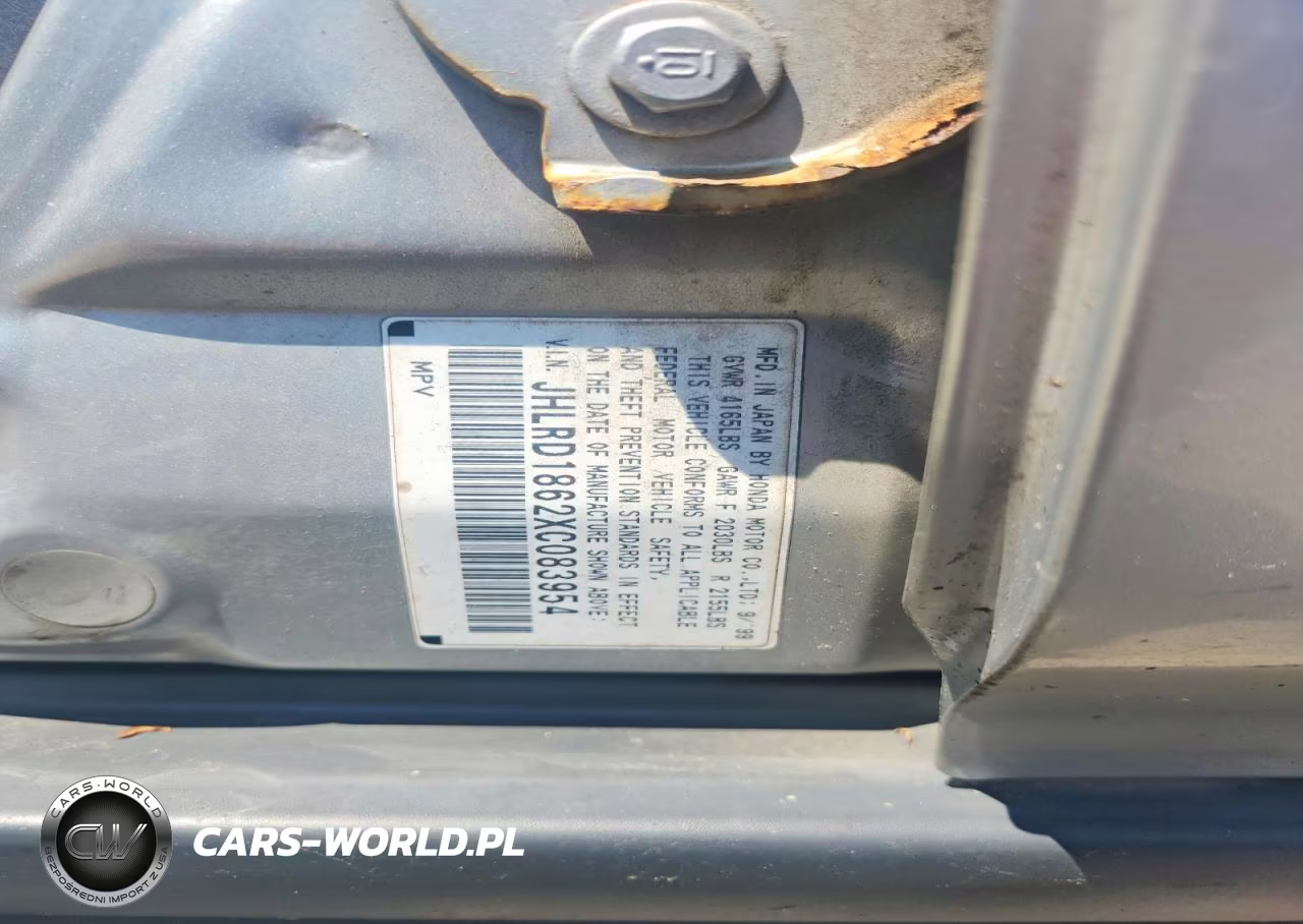 1999 Honda Cr-V Ex VIN:JHLRD1862XC083954 - 13