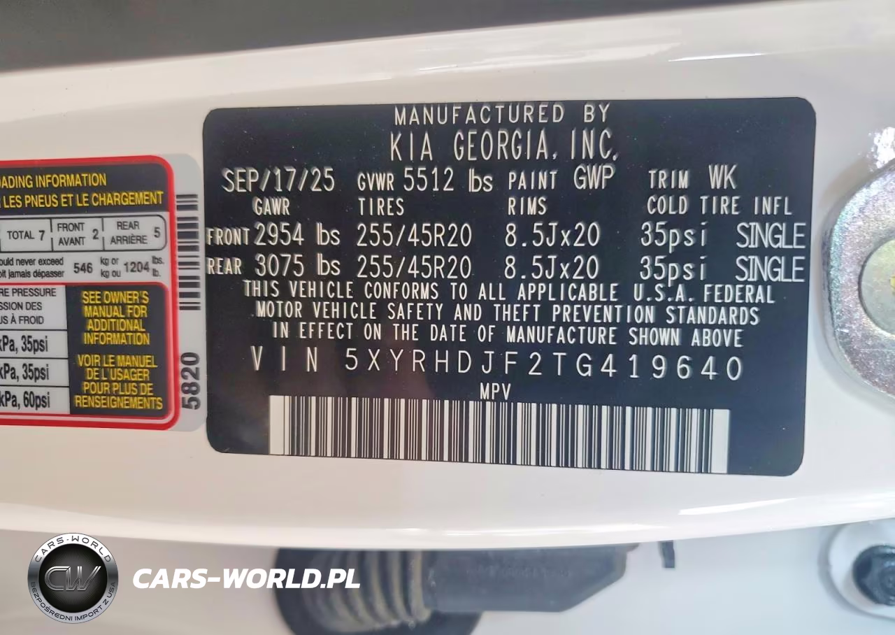 2026 Kia Sorento Ex VIN:5XYRHDJF2TG419640 - 14