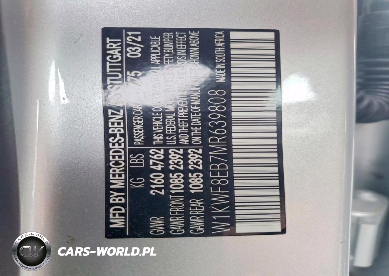 2021 Mercedes-Benz C 300 4Matic VIN:W1KWF8EB7MR639808 - 13