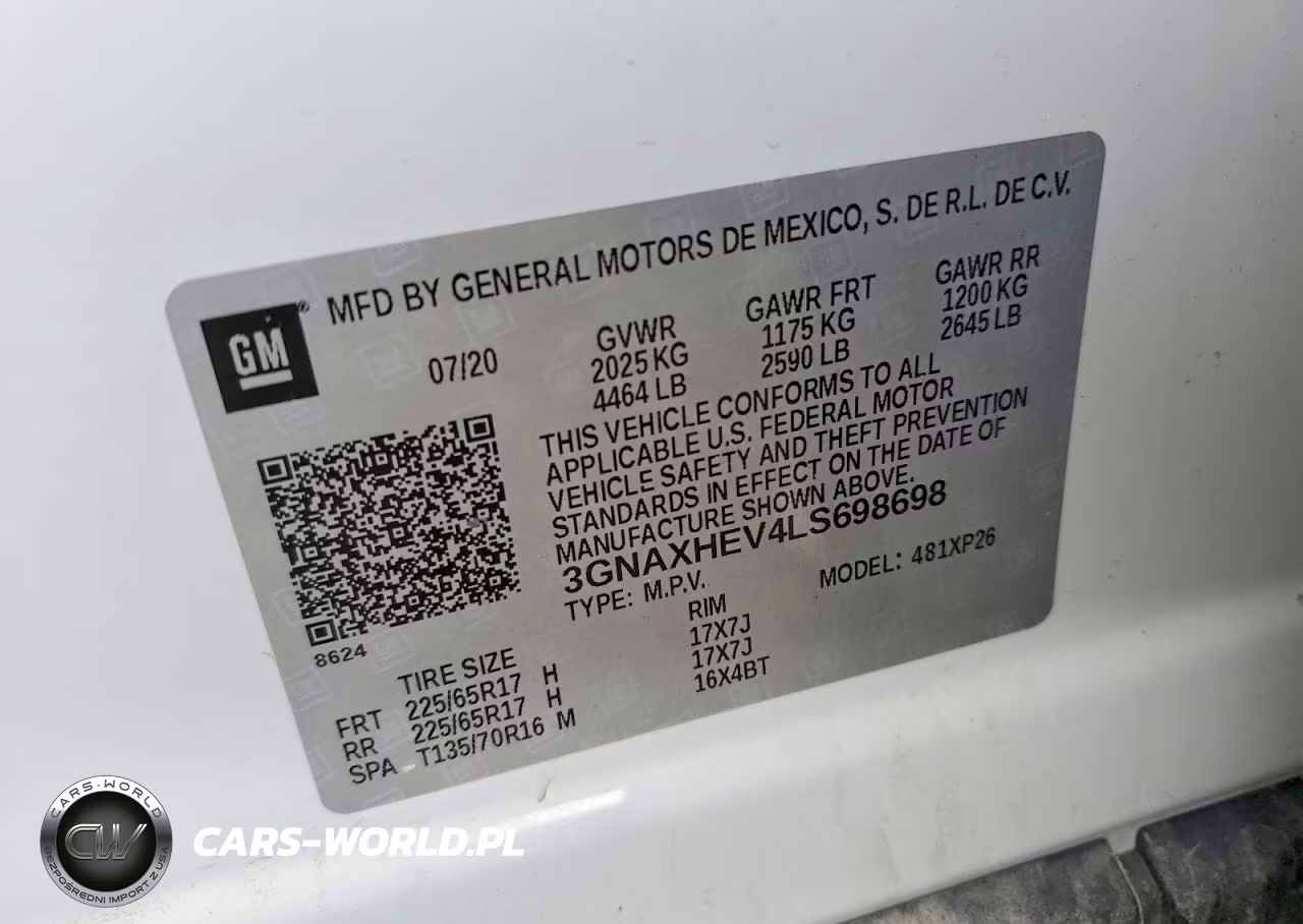 2020 Chevrolet Equinox Ls VIN:3GNAXHEV4LS698698 - 13