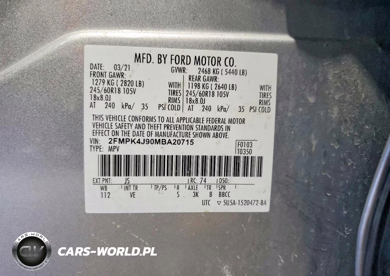 2021 Ford Edge Sel VIN:2FMPK4J90MBA20715 - 13