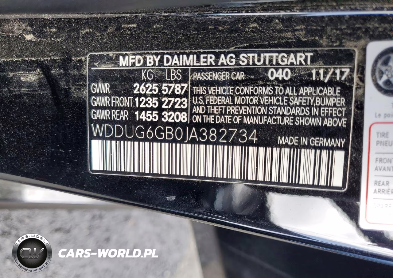 2018 Mercedes-Benz S 450 VIN:WDDUG6GB0JA382734 - 12