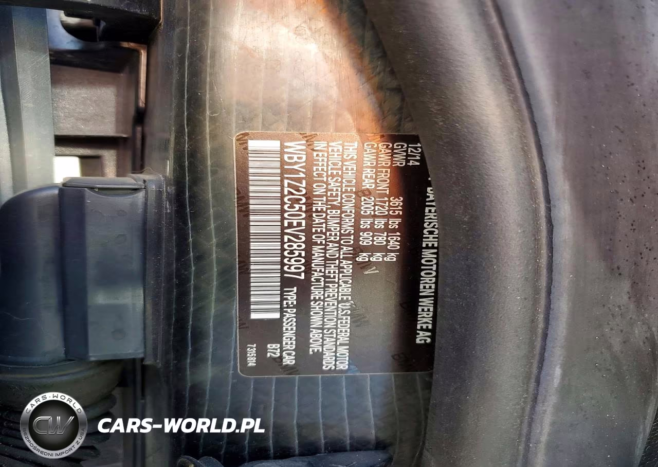 2014 BMW I3 Bev VIN:WBY1Z2C50EV285997 - 12