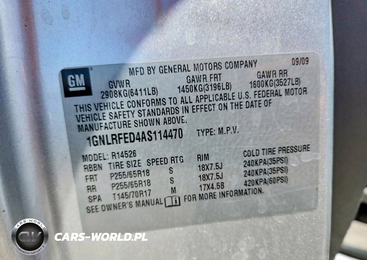 2010 Chevrolet Traverse Lt VIN:1GNLRFED4AS114470 - 13