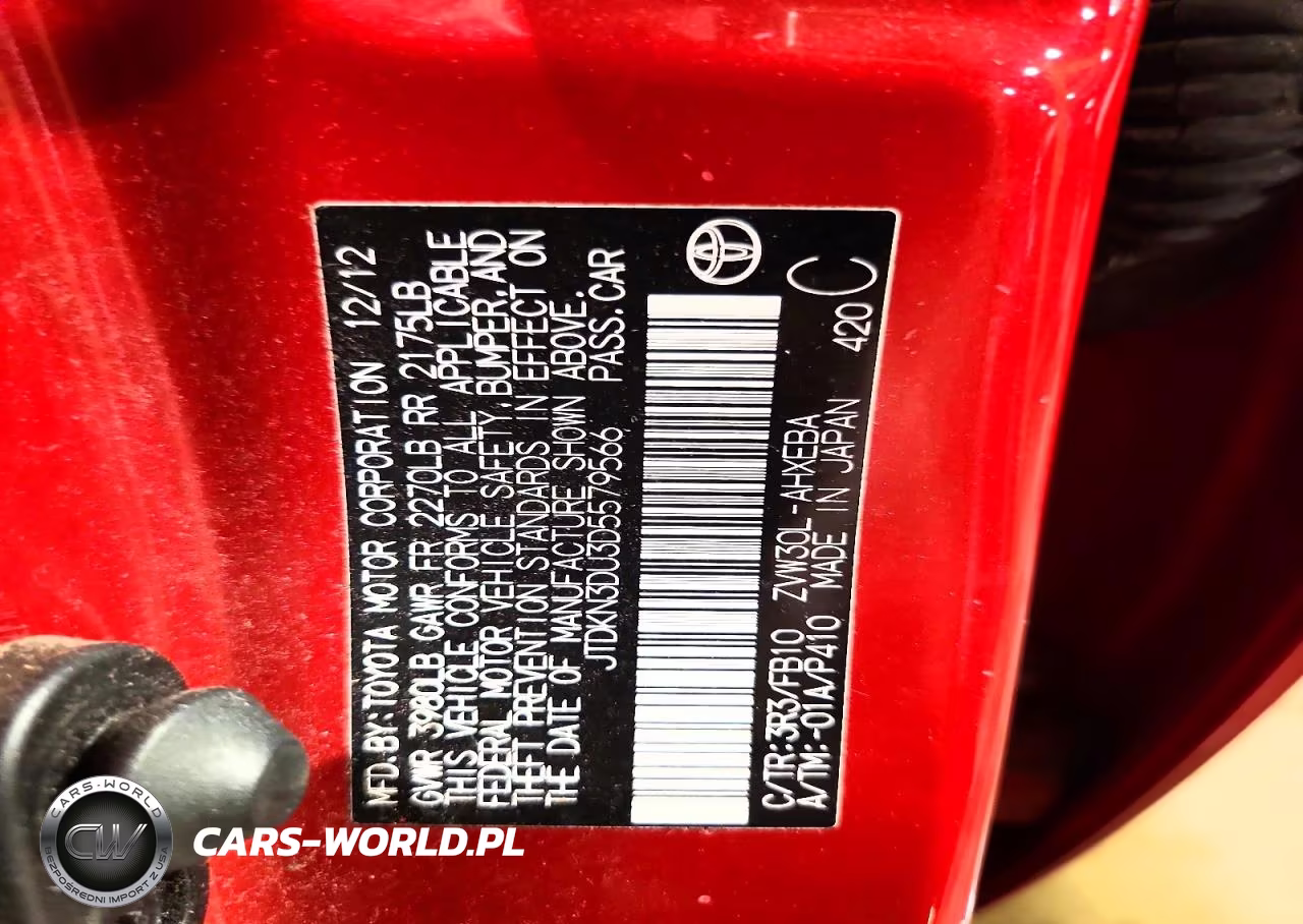 2013 Toyota Prius Two VIN:JTDKN3DU3D5579566 - 12