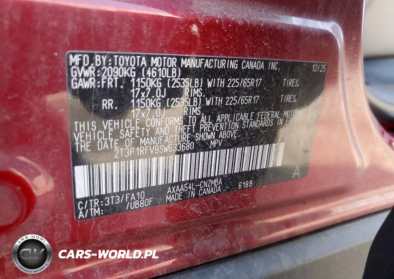 2025 Toyota Rav4 Xle VIN:2T3P1RFV9SW633680 - 13