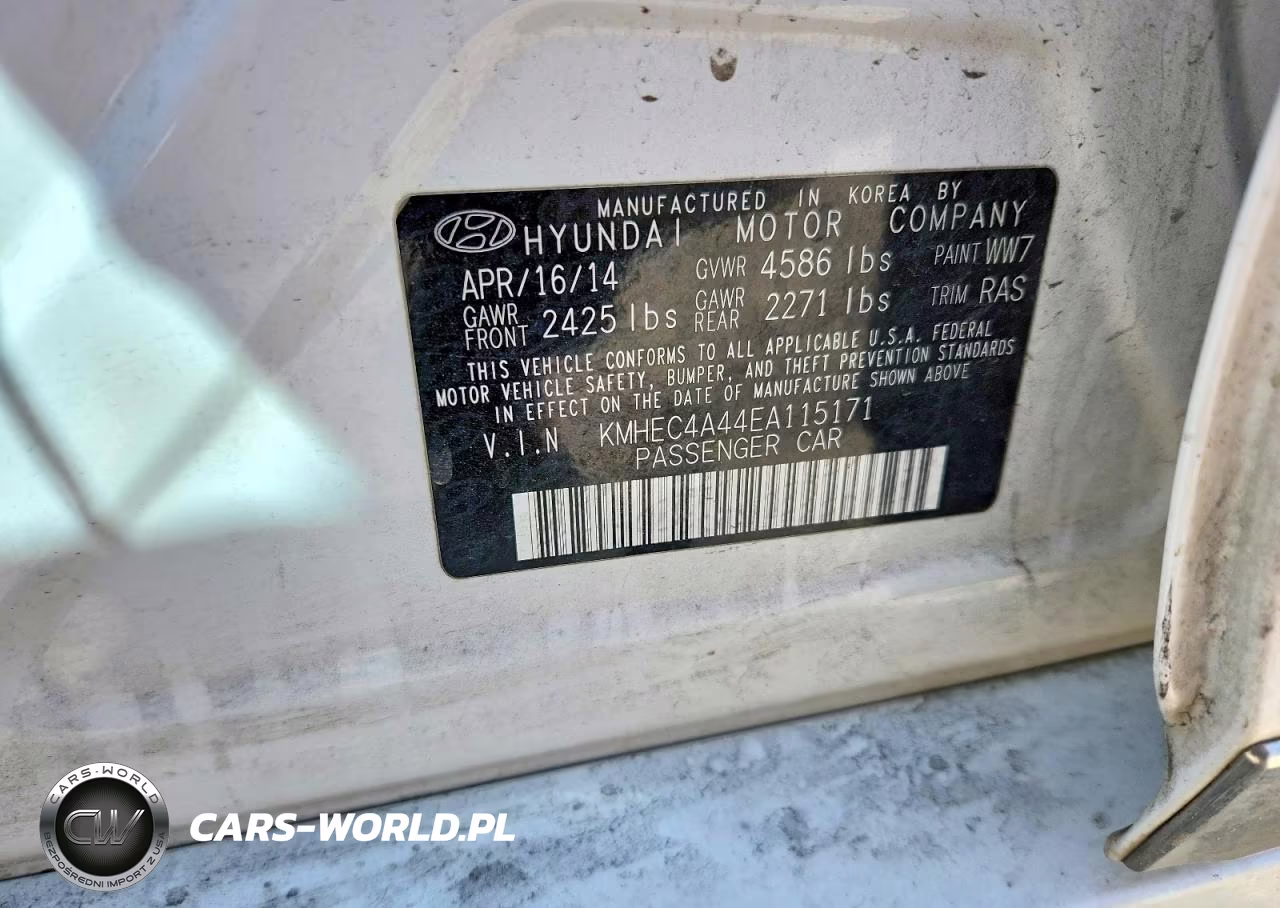 2014 Hyundai Sonata VIN:KMHEC4A44EA115171 - 12