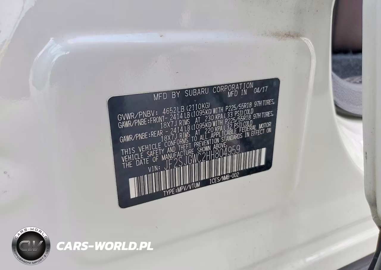 2017 Subaru Forester 2.0Xt Touring VIN:JF2SJGWC2HH804959 - 14