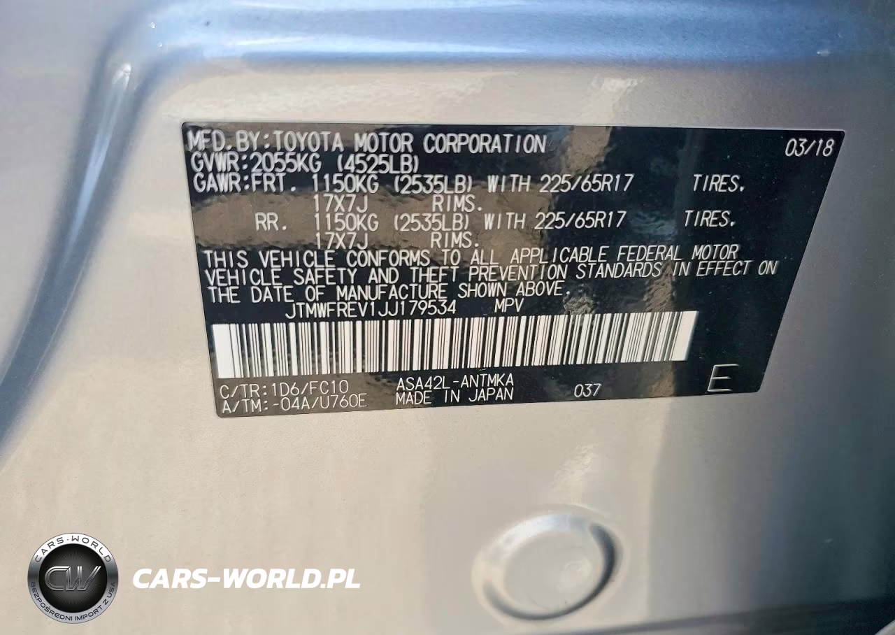 2018 Toyota Rav4 Xle VIN:JTMWFREV1JJ179534 - 13