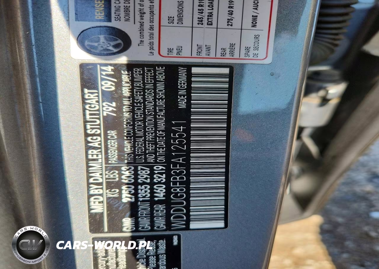 2015 Mercedes-Benz S 550 4Matic VIN:WDDUG8FB3FA125541 - 12